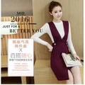 Hot Item * Knitted sweater two-piece mini dress