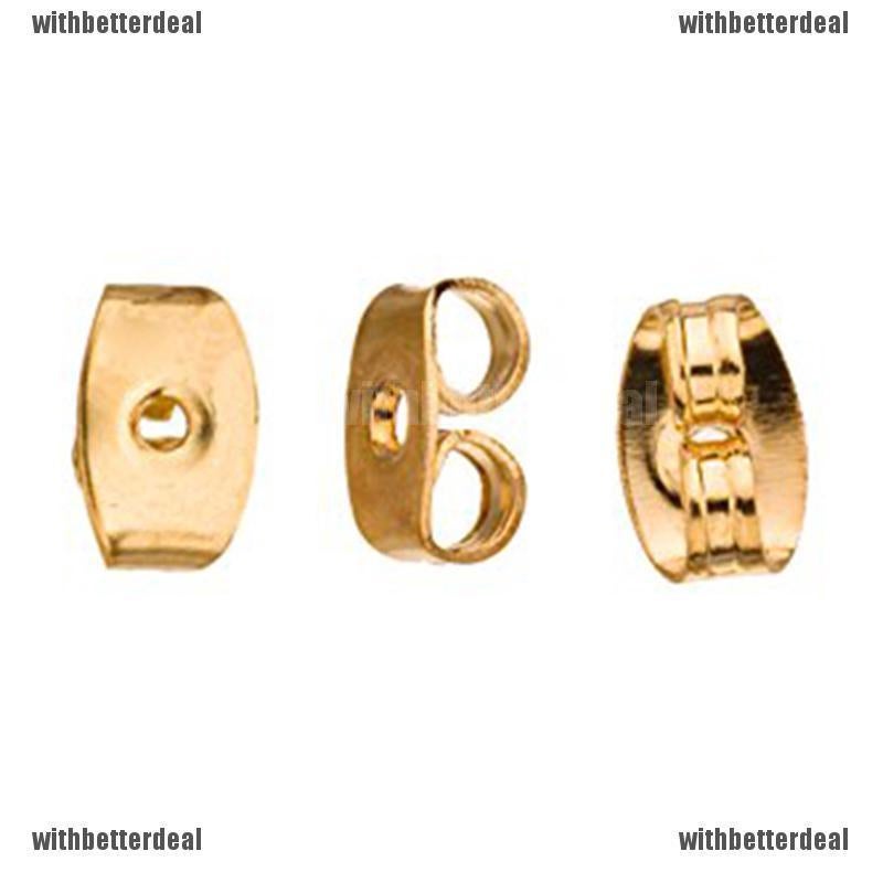 10PCS Earring Back Ear Nuts Jewelry Accessories Metal Earring Stopper Fittings WithBetterDeal.my