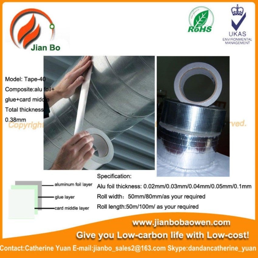 ALUMINIUM FOIL FIBERGLASS CLOTH TAPE 48MMX30METER