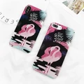 Spot ins Flamingo iPhone8plus / X mobile phone shell Apple 7p personalized scrub