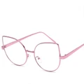 Individual Cat Eye Glasses Round Metal Frame Sunglasses Cheap Practical Mirror