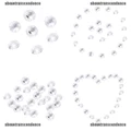 20 PCS Clear Crystal Glass Chandelier Part Prisms Octagonal Beads Decor 14MM
