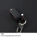 Car Key Bag,Leather Car Key Chain,Auto Wallet Case Holder Fit For Toyota RAV4