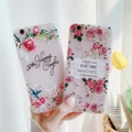 ?DEMEE? Casing Hp OPPO A5 A9 A31 A53 A93 2020 / A1K A3s A5s A7 A12 A12e A35 A37 A37F A52 A71 A71K A91 A92 / Reno 3 / Neo9 / F1s F11 / F11 Pro Soft Phone Case Fashion 3D Relief Floral Silicone Back Cover Transparent Phonecase