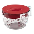 [ iiMONO ] Pyrex Prepware 8-Cup Glass Measuring Cup with Lid