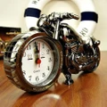 Motorcycle Alarm Clock Model Retro Alarm Clock Personalized Desktop Ornament