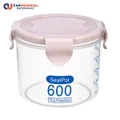 Air Seal Tight Food Container Storage Pot 600ml (Pink)