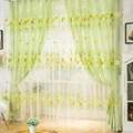 Sheer Floral Curtain Drape Panel Voile Valances