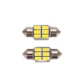 2pcs 2 x 31mm 6SMD LED Bulb Beads Car Auto Interior Dome Roof Light Lamp Bright