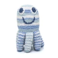 Pebble Rattles - Octopus Blue - Handmade Doll Soft Stuffed Plush Toy