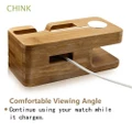 Wood Dock Charging Station Watch Rack Phone Stand Holder for Apple Watch IPhone