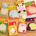 5pcs Cute Schedule Cartoon Forest Page Marker Sticky Note Zoo Memo Pad Animal
