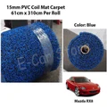 15MM DIY PVC Coil Anti Slip Car Mat One Roll (Blue) - Mazda RX8
