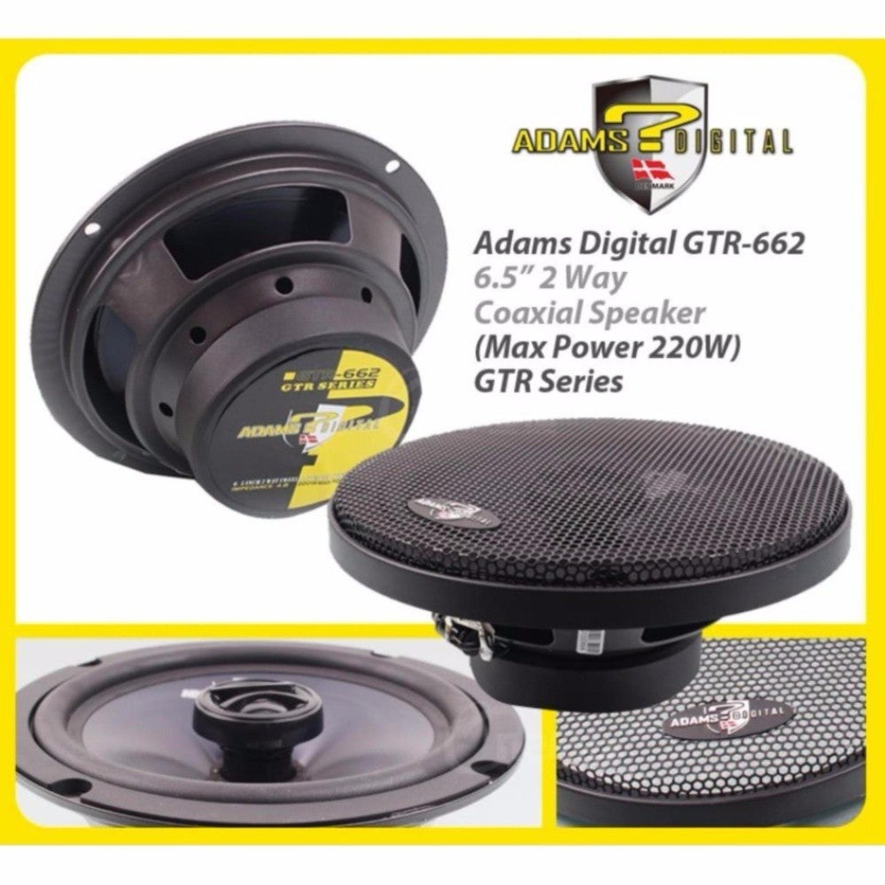 Adams Digital GTR Series 6.5" 2 Way Coaxial Speaker Model GTR 662