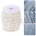 ?CHA)99FT Garland Diamond Acrylic Crystal Bead Curtain Wedding DIY Party Decor