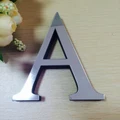 3D Acrylic EVA Mirror English Alphabet Wall Stickers Home Decor Decoration