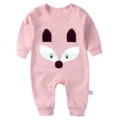 Fox Baby Long Sleeve Jumpsuit Pink