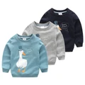 Autumn/Spring Cute Duck Cartoon Boys sweatshirts Children Tops Long Sleeves