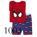 Kids Sleepwear 2 pcs Pajama Outfit T-shirt+Pants Set Spiderman Short Sleeve