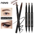 Eyebrow Pencil Double-use Liquid Eyeliner Eyebrow Korean Waterproof eye makeup