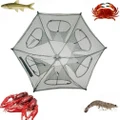 Folding Fishing Net Fish Shrimp Minnow Crab Baits Cast Mesh Trap