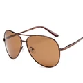 Fashion Dark Brown Frame Dark Brown Slice Glasses Trend Retro Ladies Sunglasses