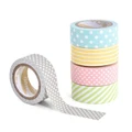 5 Rolls Colorful Cute Washi Tape Adhesive Sticky Paper Masking Tape Crafts Decor