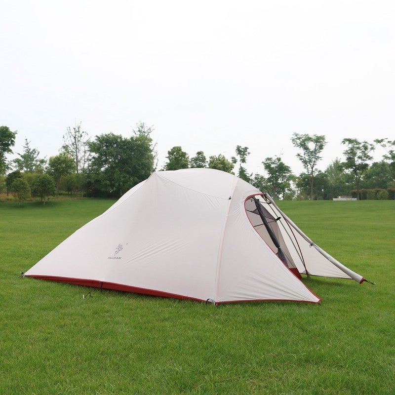 3 Person Tent 20D Silicone Fabric Ultralight Double Layers Aluminum Pole Outdoor
