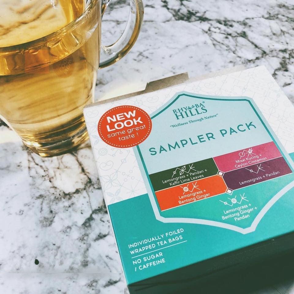 [Sample/Gift Herbal Infusion Tea 10 Sachets] Rhymba Hills Sampler Box Lemongrass, Javatea, Reefresh, Relax, Reevitalise