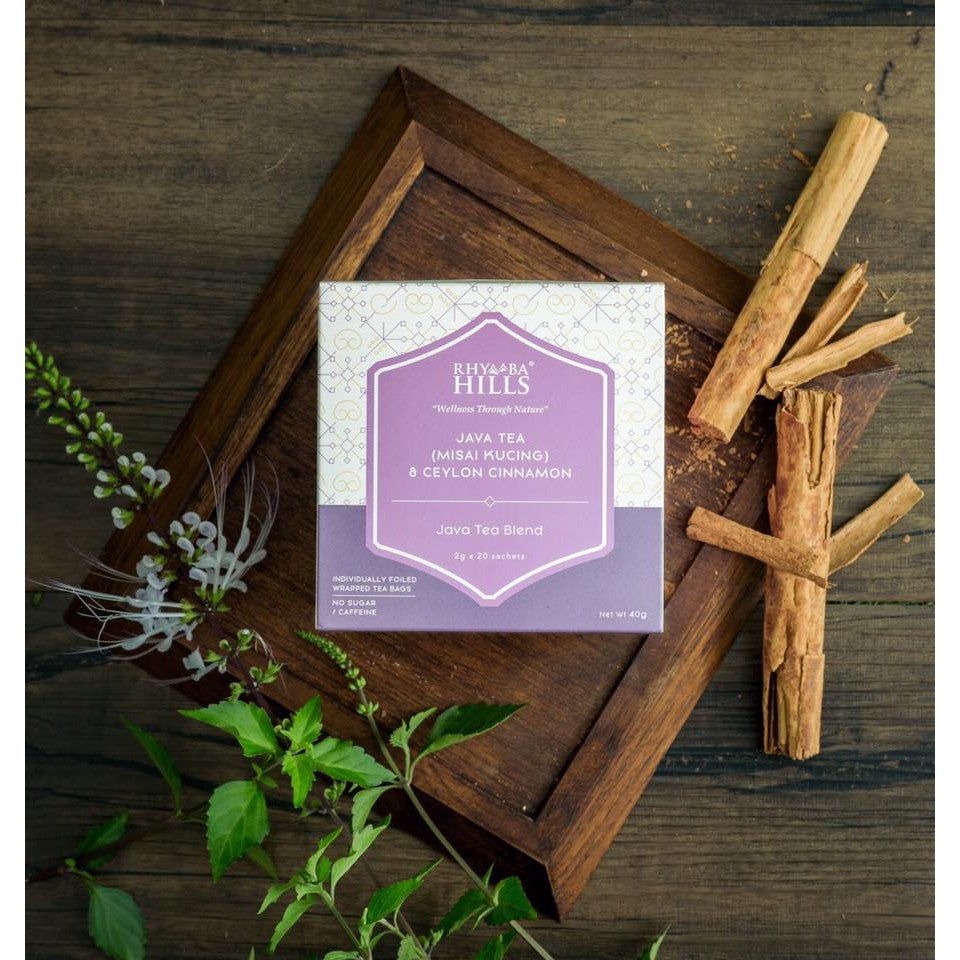 [Caffeine FREE Tea] Rhymba Hills� Java Tea Blend (Misai Kucing and Ceylon Cinnamon) 10s - Reduce Urinary Track Infection