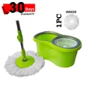 Easy Spin Mop Microfiber Cloth w/ Stainless Steel Handle Floor Cleaning Mop Lantai Mop Spinner 5L (WYL-21PP) 4 color