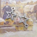 300Pcs Star Charms Antique Silver DIY Jewelley Making Accessories Crafts