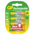 GP Rechargeable Battery 4pcs AA 1300mAH