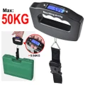 Portable 50kg Electronic Digital Weighing Scale Hanging Travel Suitcase LuggQQDH