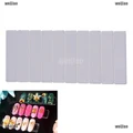 WEIJIAO 10Pcs Clear False Nail Tips Display Stand Holder Protective Film Manicure Tool