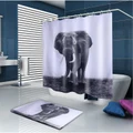 Elephant Shower Curtain Home Bathroom Polyester & 12 hooks 71*71 inches