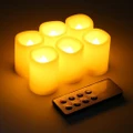 Led Candles with Remote, Flameless Votive Candles Battery Powered(Set Of 6))