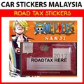 Roadtax sticker - One Piece Sanji ANIME