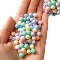 150PCS/300PCS/500PCS Making Mixed Random Colorful Acrylic Round Jewelry Beads