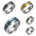 Men Punk Cross Rings Religious Stainless Titanium Steel Ring Jewelry Gold
