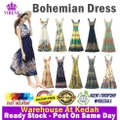 VIRENE Floral Dress READY STOCK Beachwear Dress ????? ????? Korean Fashion Bohemian Chiffon Long Dress Beachwear 329988