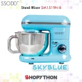SSODD Stand Mixer SM1519N-B (5.5L) Skyblue Stainless Steel Bowl Powerful Copper Motor LED Light Indicator SIRIM Approved