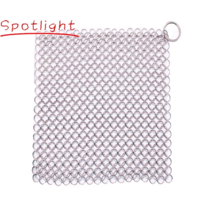 Finger Iron Cleaner Stainless Steel Chainmail Scrubber