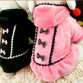 1119 Dog Puppy Winter Princess Dress Pet Small Dog Hooded Clothes
