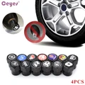 Black Car Metal Wheel Tire Valves Tyre Air Cap Case Car Styling 4pcs/lot