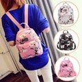 [ReadyStock] Floral Floral PU Mini Backpack