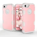 Apple iPhone 8 Case TPU +PC 3 in 1 Double Colors Shockproof Full Body Protection