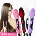 trendy hair style Hair Straightener Electric Comb Styling Brush Thermostatic