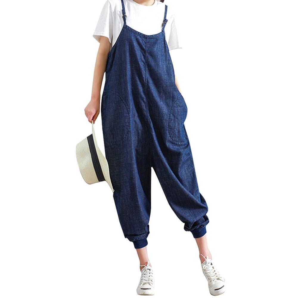 ZANZEA Women's Strap Loose Oversized Plus size Jumpsuits