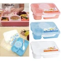 Nice+Microwave Bento Lunch Box + Spoon Utensils Picnic Food Container StorageBox